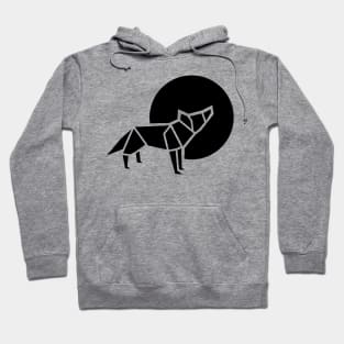 Black Wolf Origami Hoodie